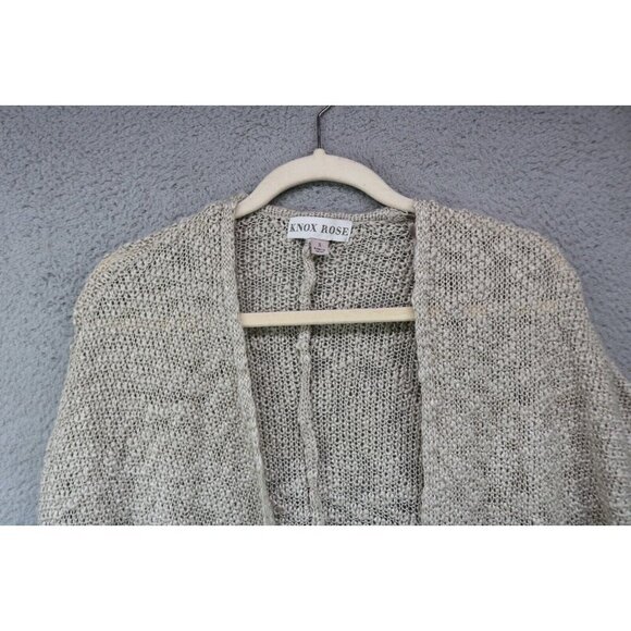 Knox Rose Open Knit Open Front Cardigan-Size Small-New with Tags-Oversized-BOHO - Picture 6 of 12